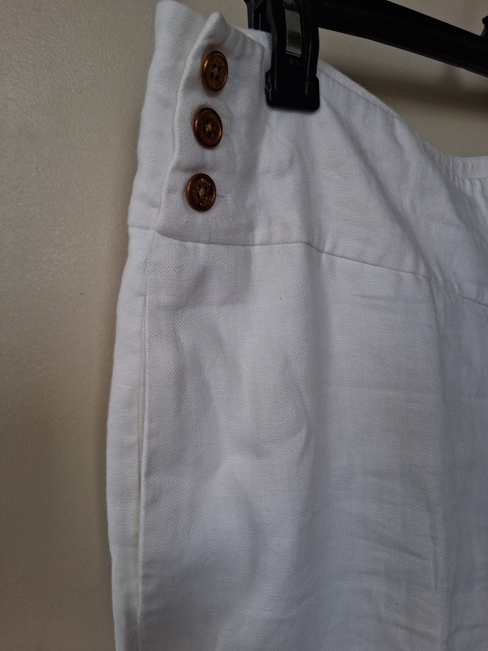 Ralph Lauren White Linen Pant Suit Garment with Green Label